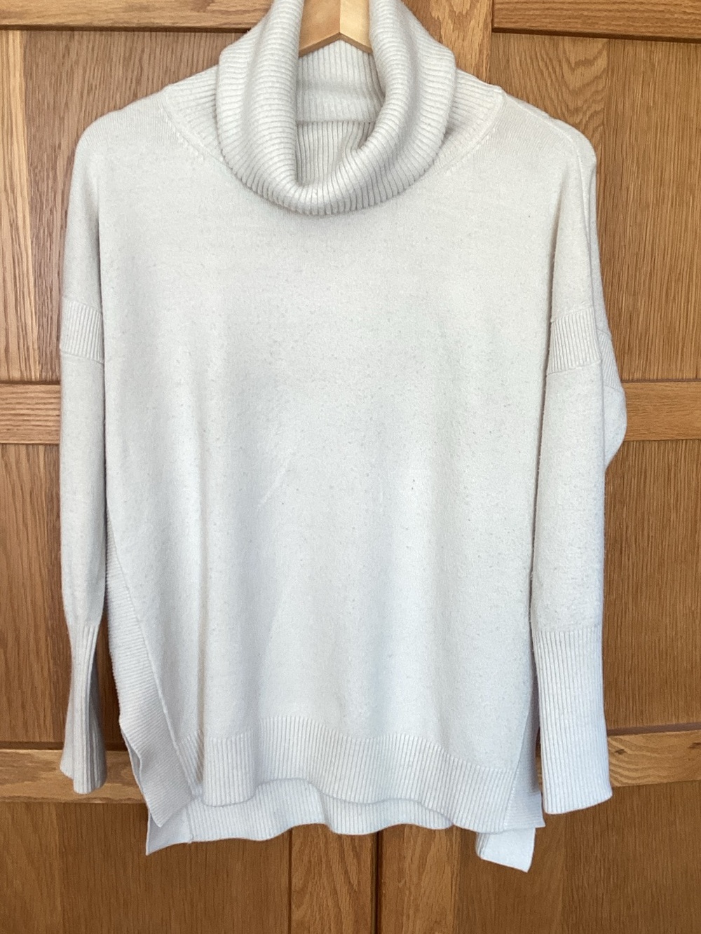 French Connection Cream Cowl Neck Turtleneck Sweater